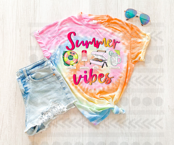 Summer Vibes Icons 13447 DTF transfer