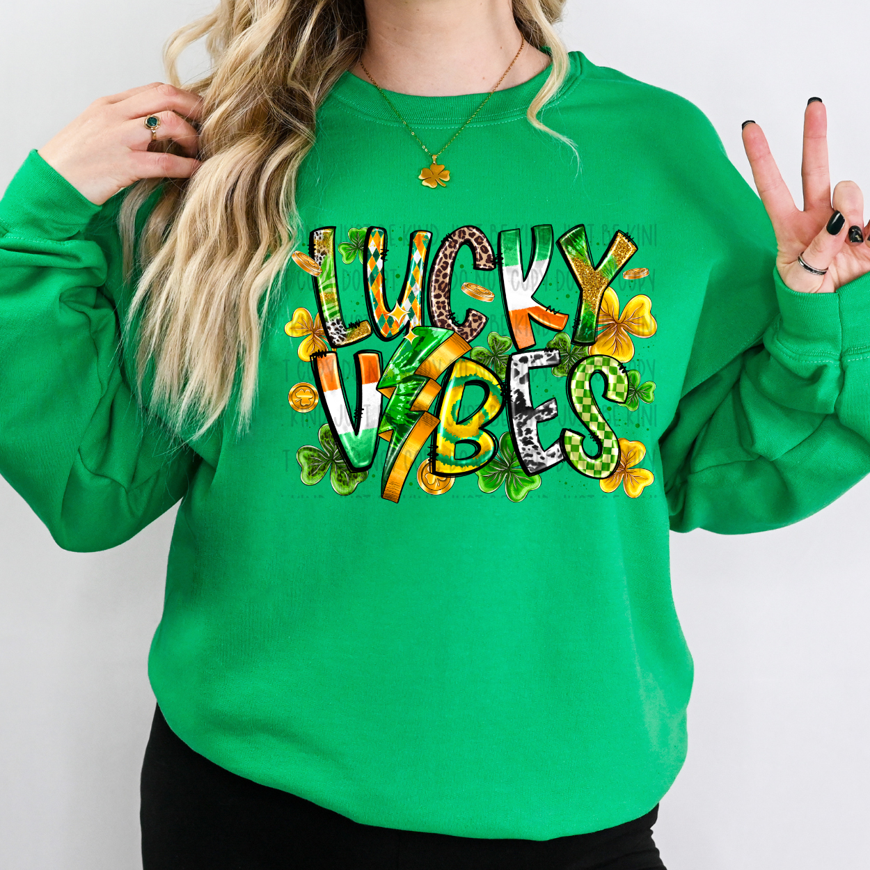 Lucky Vibes (rd) 78884 Dtf Transfer – Mud & Grace Transfers