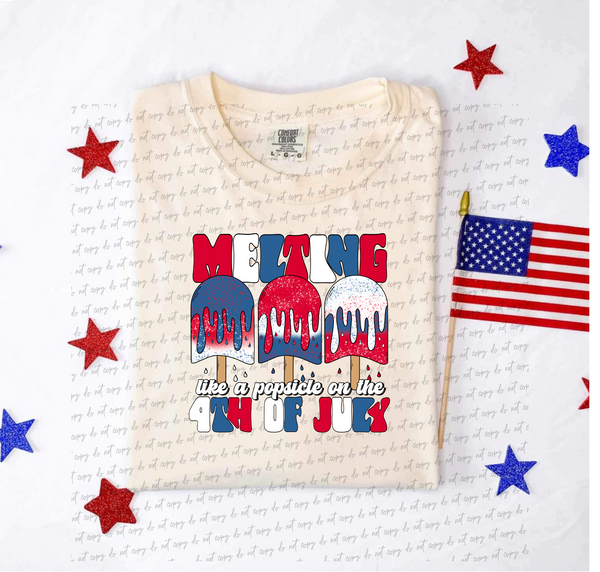 Melting like a popsicle on the fourth of July (melting popsicles) 13419 DTF transfer