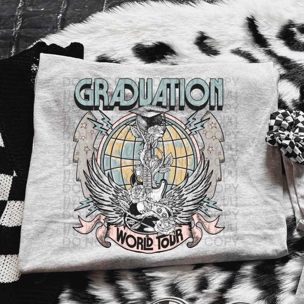 Graduation world tour blue and pink FRONT (SSD) 31988 DTF transfer