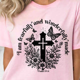 I am fearfully and wonderfully made BLACK exclusive 32323 DTF transfer