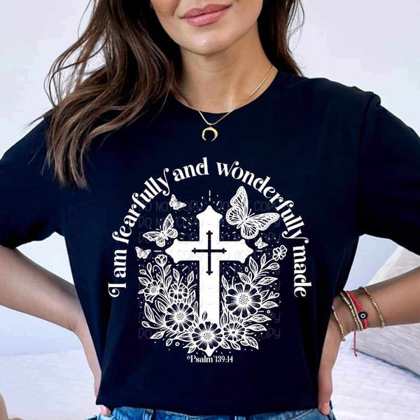 I am fearfully and wonderfully made WHITE exclusive 32324 DTF transfer