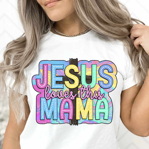 Jesus loves this mama 32322 DTF transfer