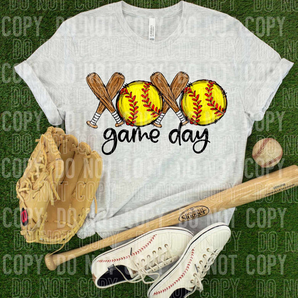 Xoxo game day softball (SBB) 32595 DTF transfer