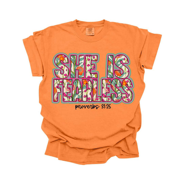 She is fearless pink outline 33182 DTF transfer