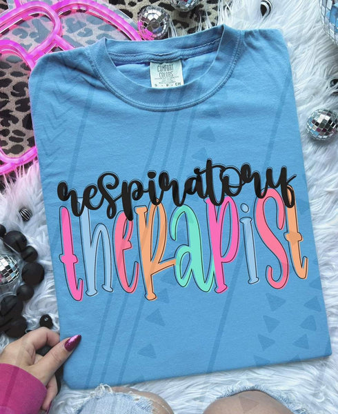 Respiratory therapist colorful 33367 DTF transfer