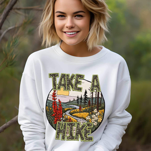 Take a hike embroidery (CITY) 24226 DTF transfer
