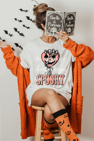 Stay spooky skellie arm and heart 33624 DTF transfer