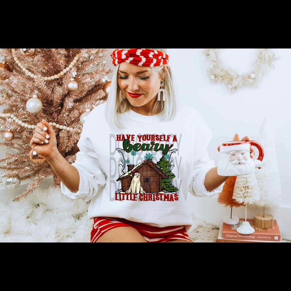 Buckin around the Christmas tree (santa on horse with Christmas tree) 15596 DTF Transfer