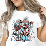 Red white & moo 27680 DTF transfer