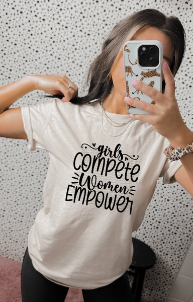 Girls compete women empower 22292 DTF transfer