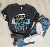 Mental health matters rainbow with clouds 2710 DTF TRANSFER