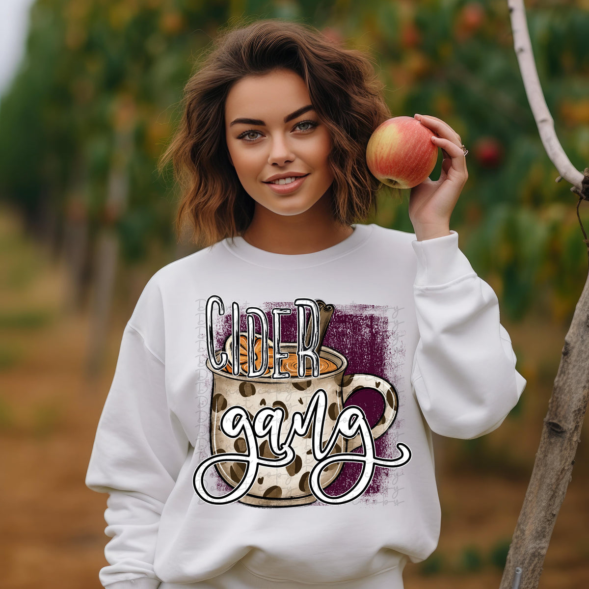 Cider gang leopard coffee cup 2460 DTF TRANSFER Mud & Grace Transfers