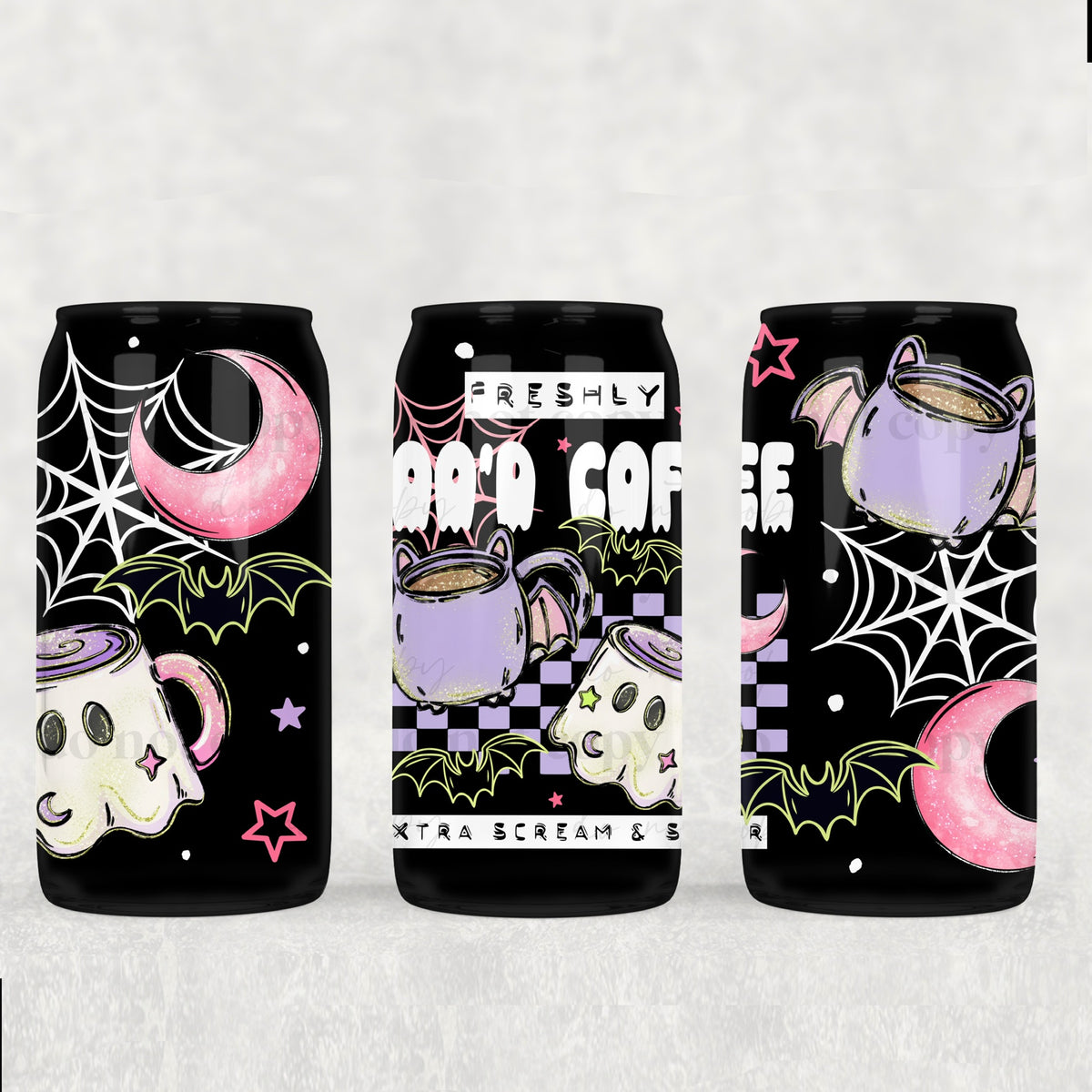 Freshly Boo’d coffee (exclusive) UV DTF WRAP