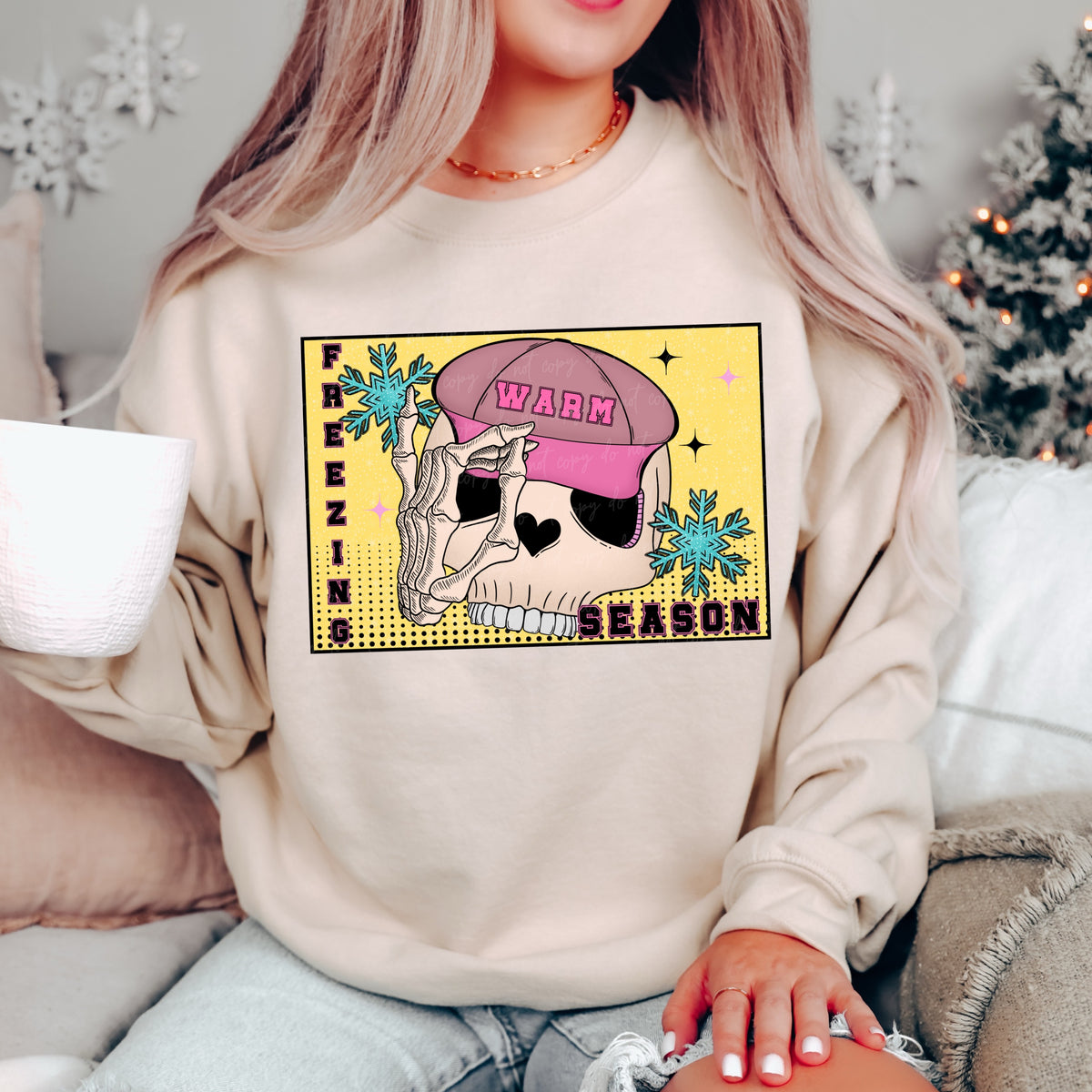 Warm Season (pink hat) 30252 DTF transfer