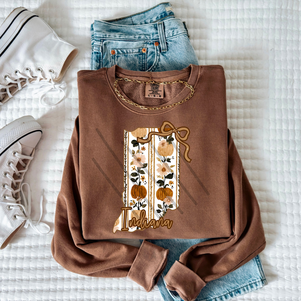 Indiana fall pumpkin state (MZ) 113558 DTF Transfer