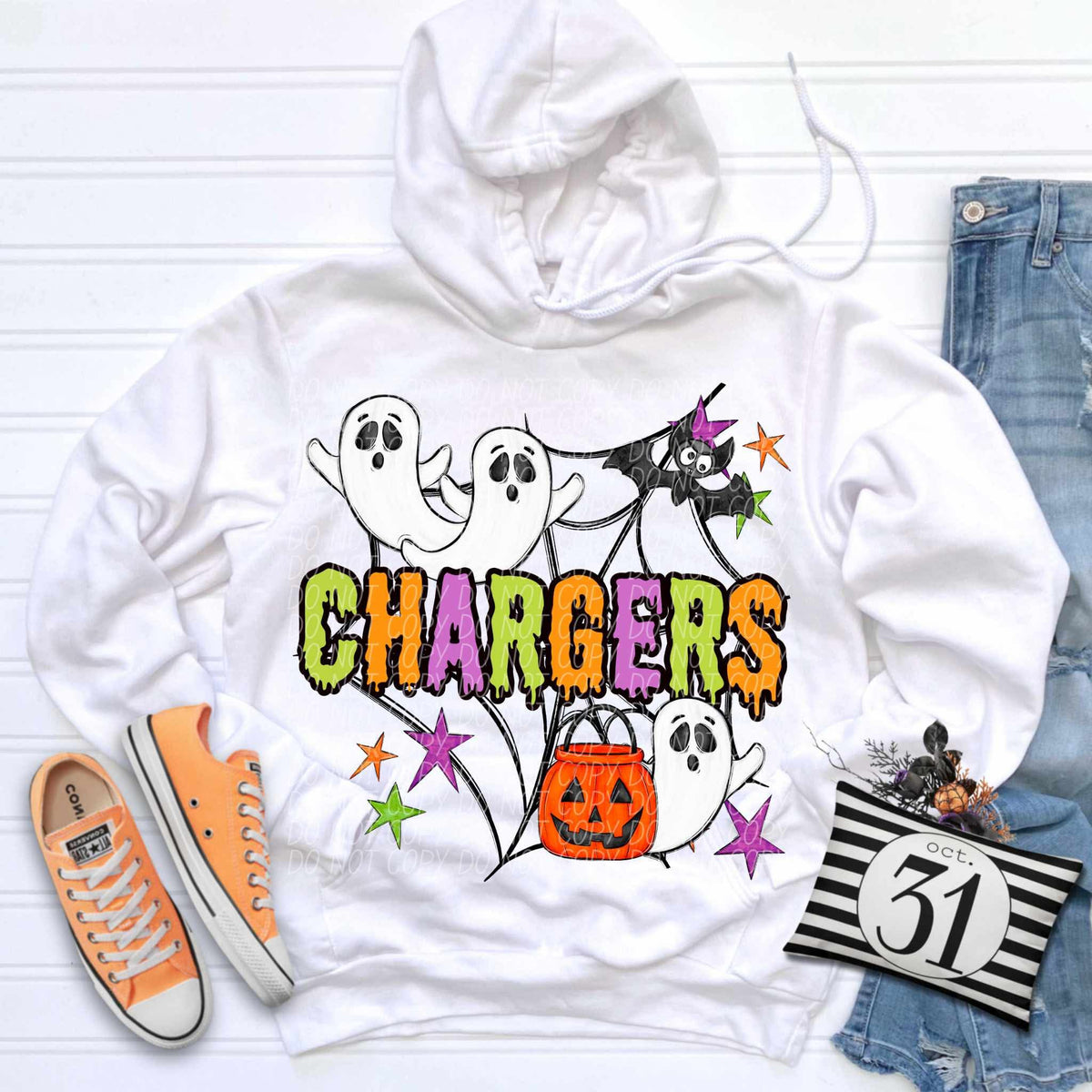 Chargers Halloween (City) DTF transfer