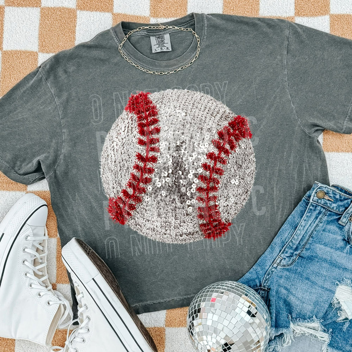 Faux Sequin Baseball (SBB) DTF transfer