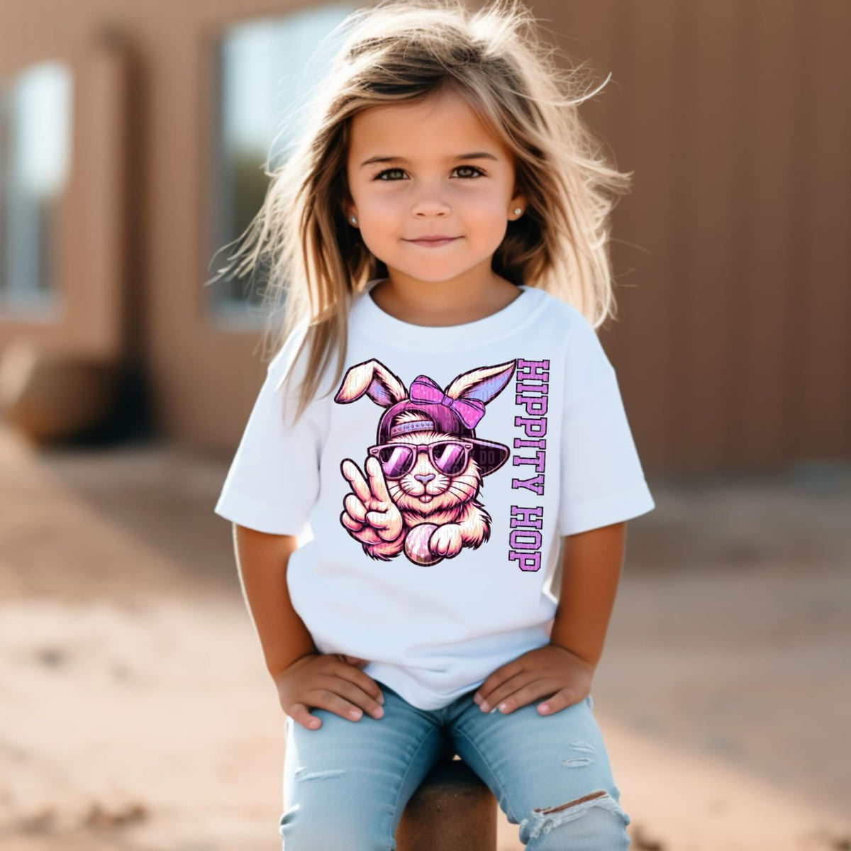 Hippity hop GIRL (LANE) 85961 DTF transfer