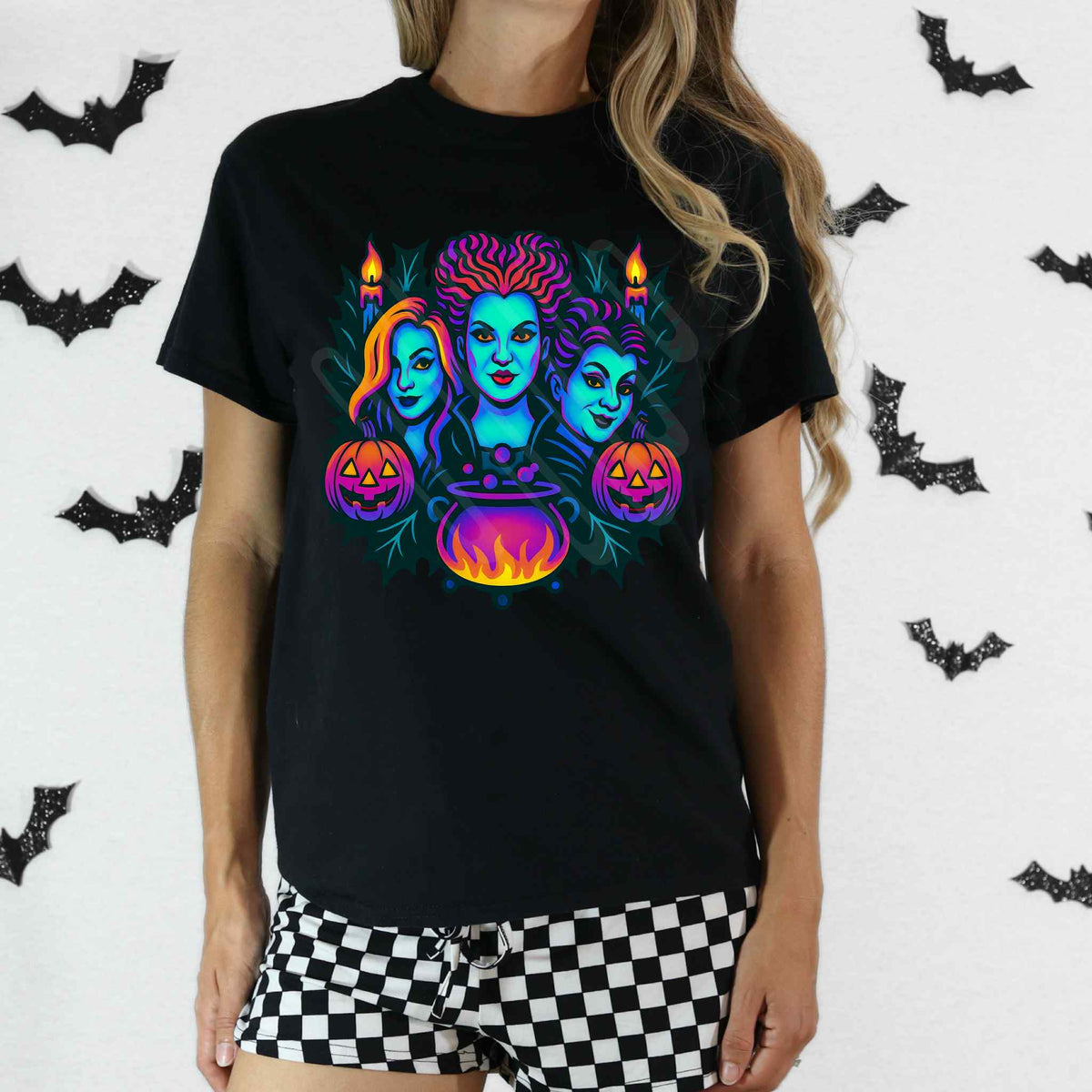 Witch Sisters NEON EXCLUSIVE DTF transfer