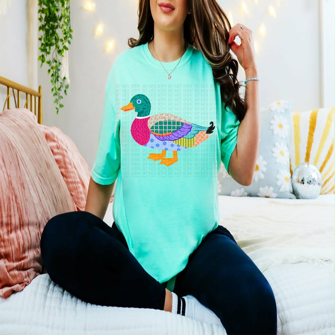Colorful Duck Sunday Special DTF transfer