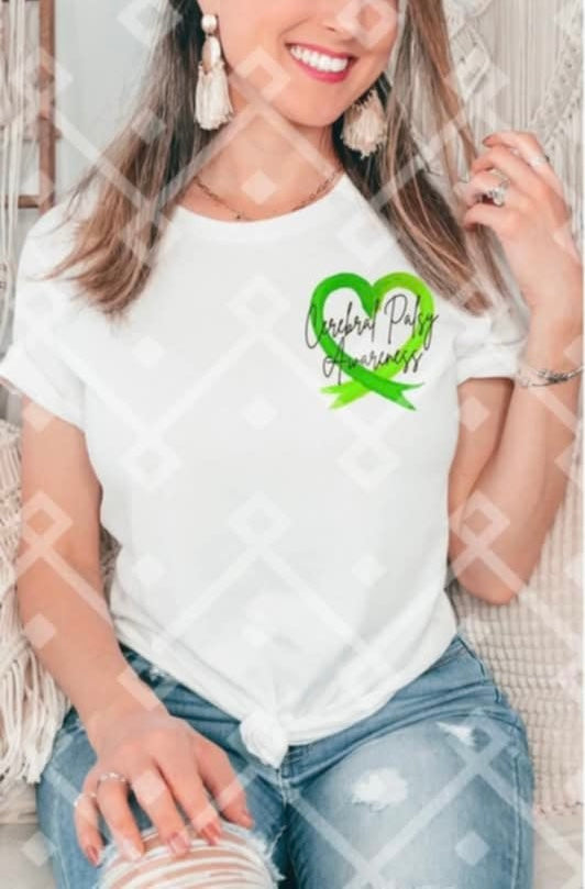 Fearfully and wonderfully made cerebral palsy heart pocket 92151 DTF transfer