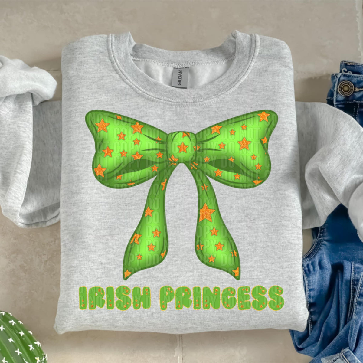 Irish Princess bow (LANE) 85967 DTF transfer