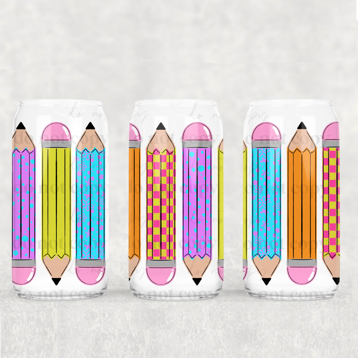 Colorful pencils (CSC) UV DTF WRAP