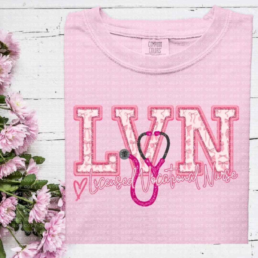 LVN licensed vacational nurse coquette (ECHT) 93870 DTF transfer