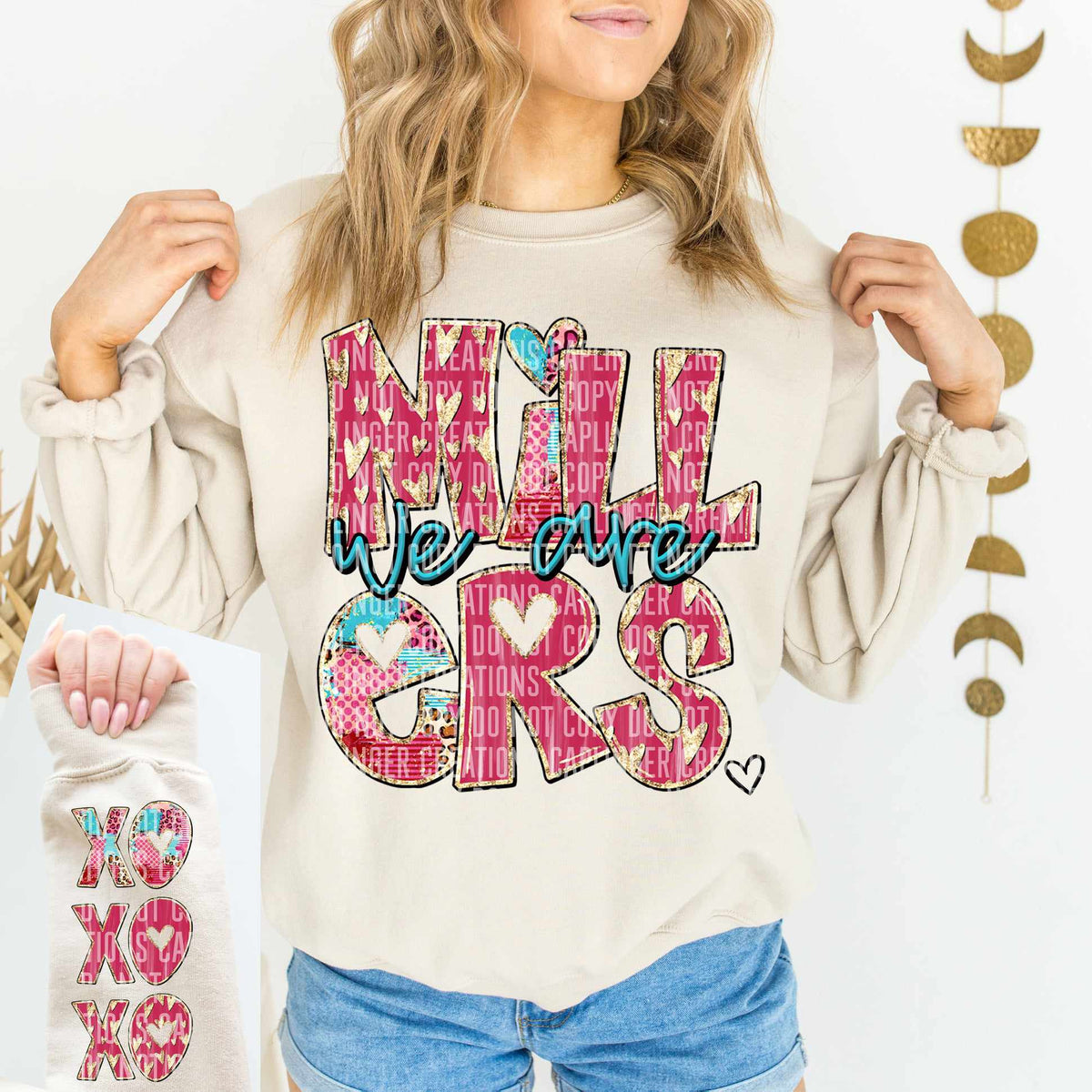 We are millers valentine filled FRONT (caplinger) 75099 DTF transfer