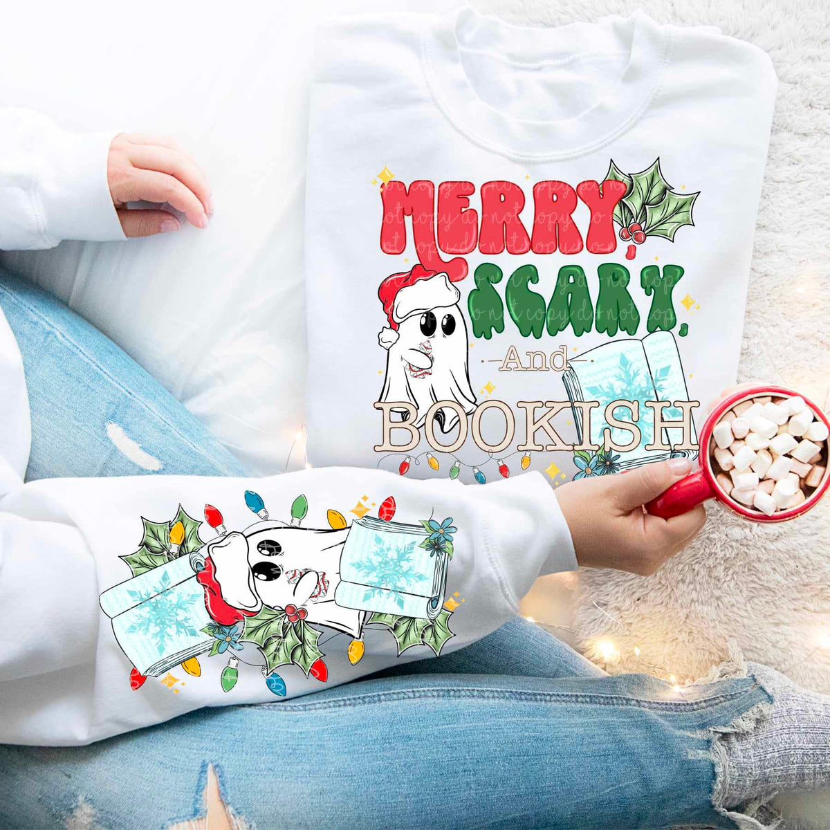 Merry scary SLEEVE ONLY (MMD) 67554 DTF transfer