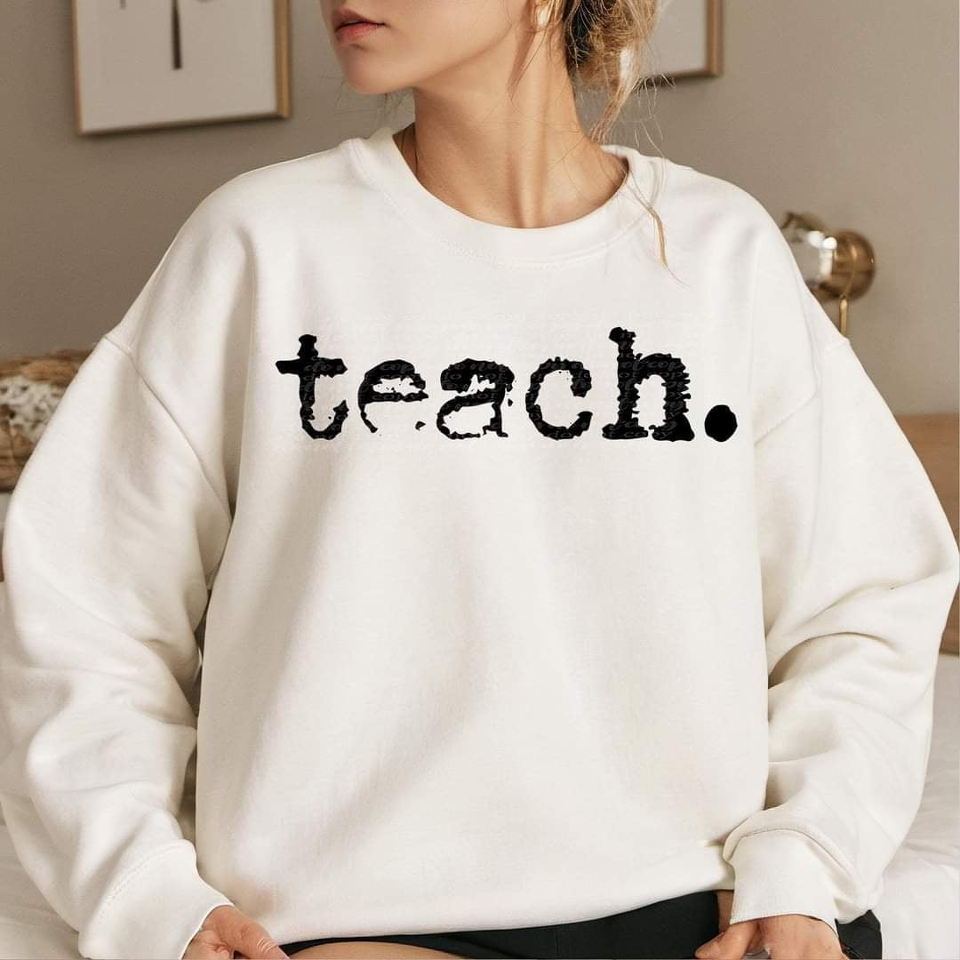 Teach black font (TDD) 65583 DTF transfer