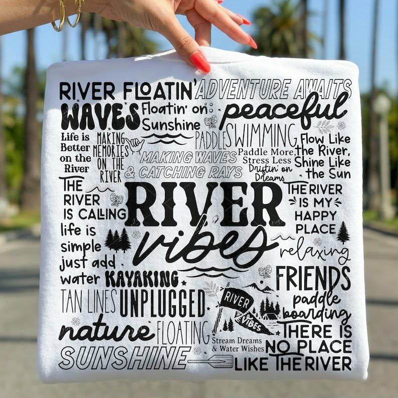 River vibes subway DTF Transfer