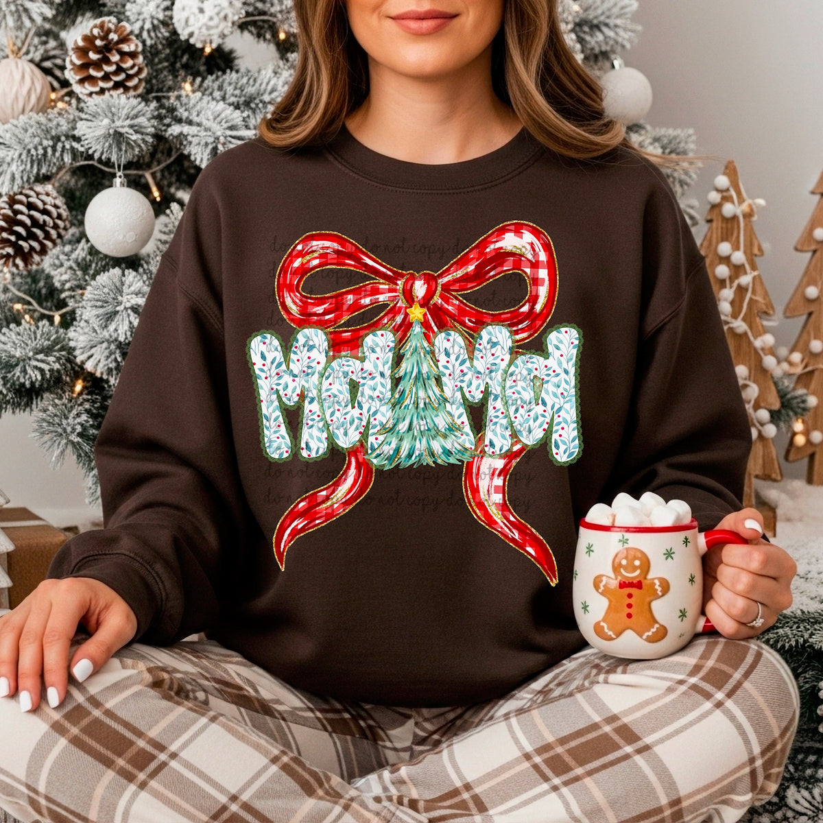 Mama Tree and Red Bow sunday special DTF transfer