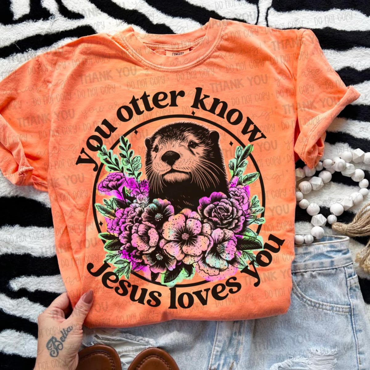 You otter know Jesus loves you 107177 DTF transfer