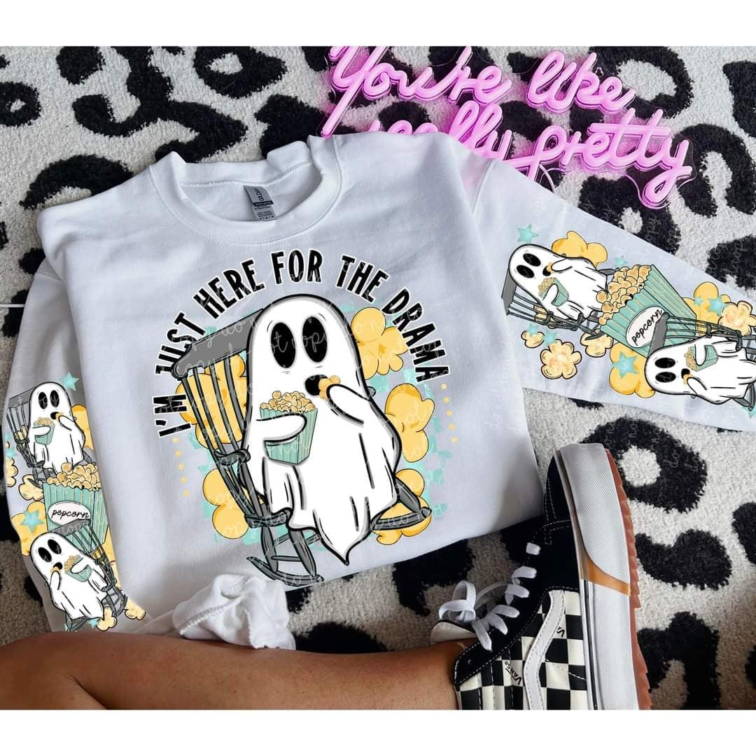 I’m just here for the drama ghost (MMD) 58896 DTF transfer