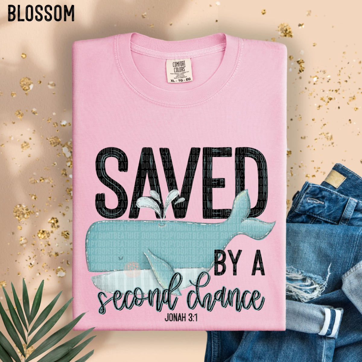 Saved by a second chance whale (SDD) 95648 DTF transfer