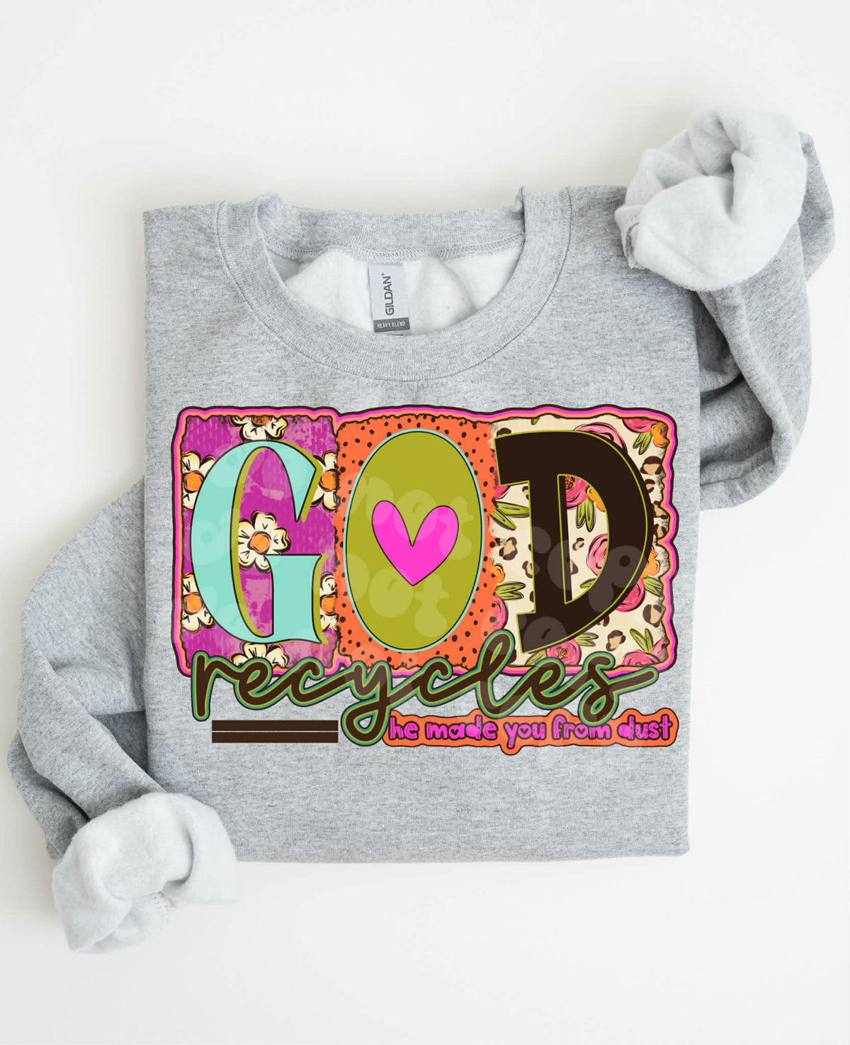 God recycles Sunday special DTF transfer