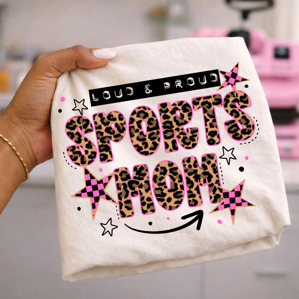 Loud and proud sports mom (CSC) DTF Transfer