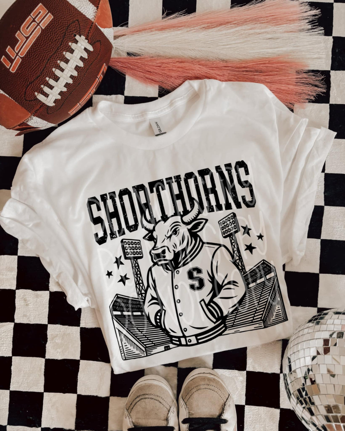 Shorthorns Letterman mascots PHDC DTF transfer