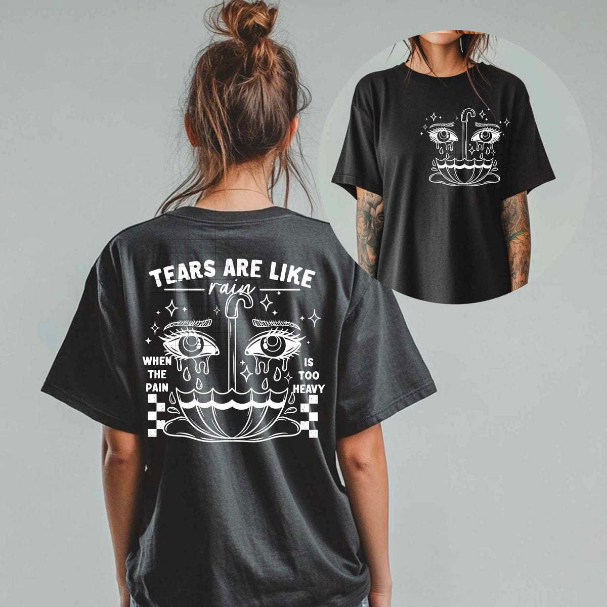 Tears are like rain WHITE BACK (CSC) 84428 DTF transfer
