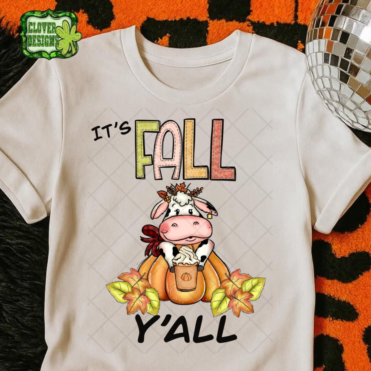 It’s fall yall cow 107951 DTF transfer