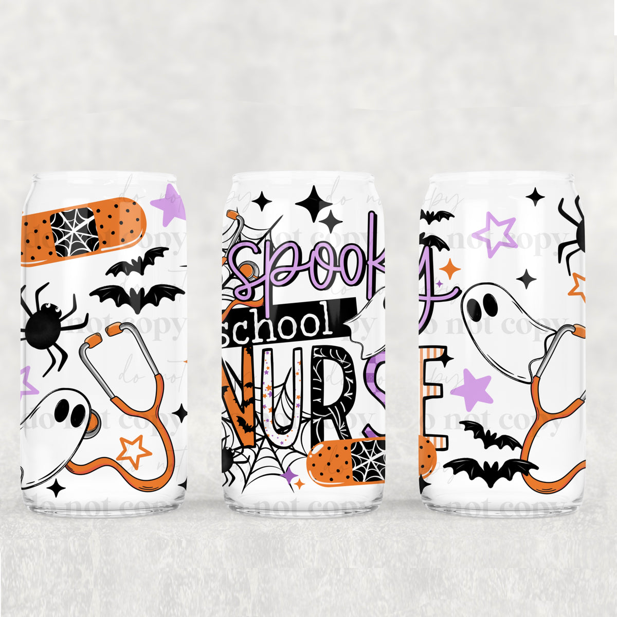 Spooky nurse stethoscope (CSC) UV DTF WRAP