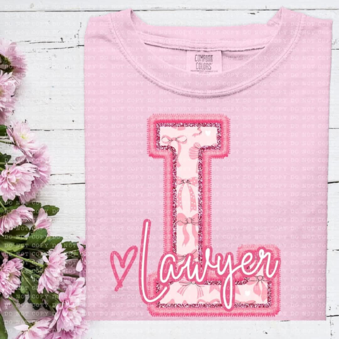 L lawyer coquette (ECHT) 93530 DTF transfer