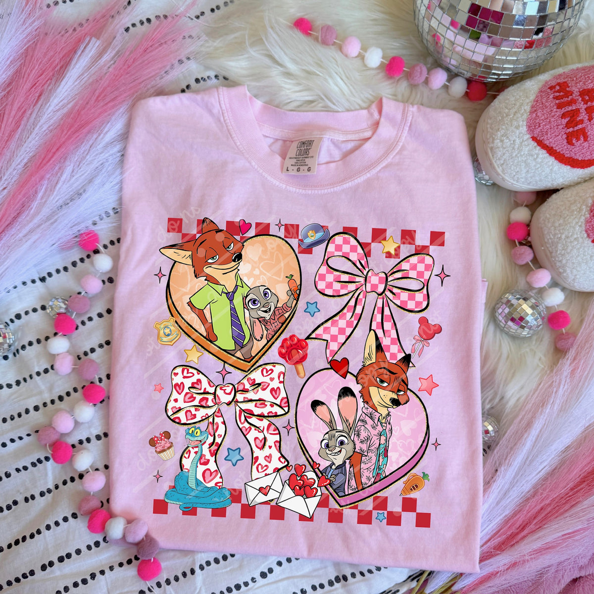 Fox Heart Frames sunday special DTF transfer