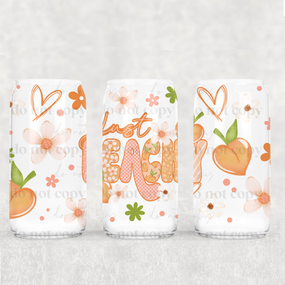 Just Peachy (CSC) UV DTF WRAP