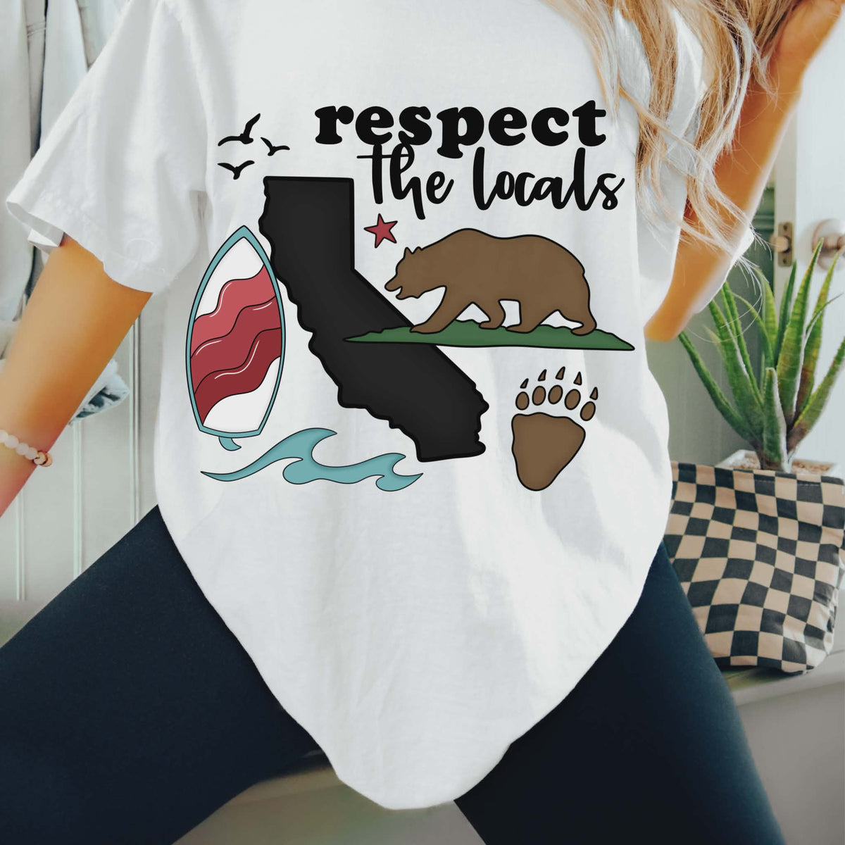 Respect the locals California (CMD) DTF Transfer