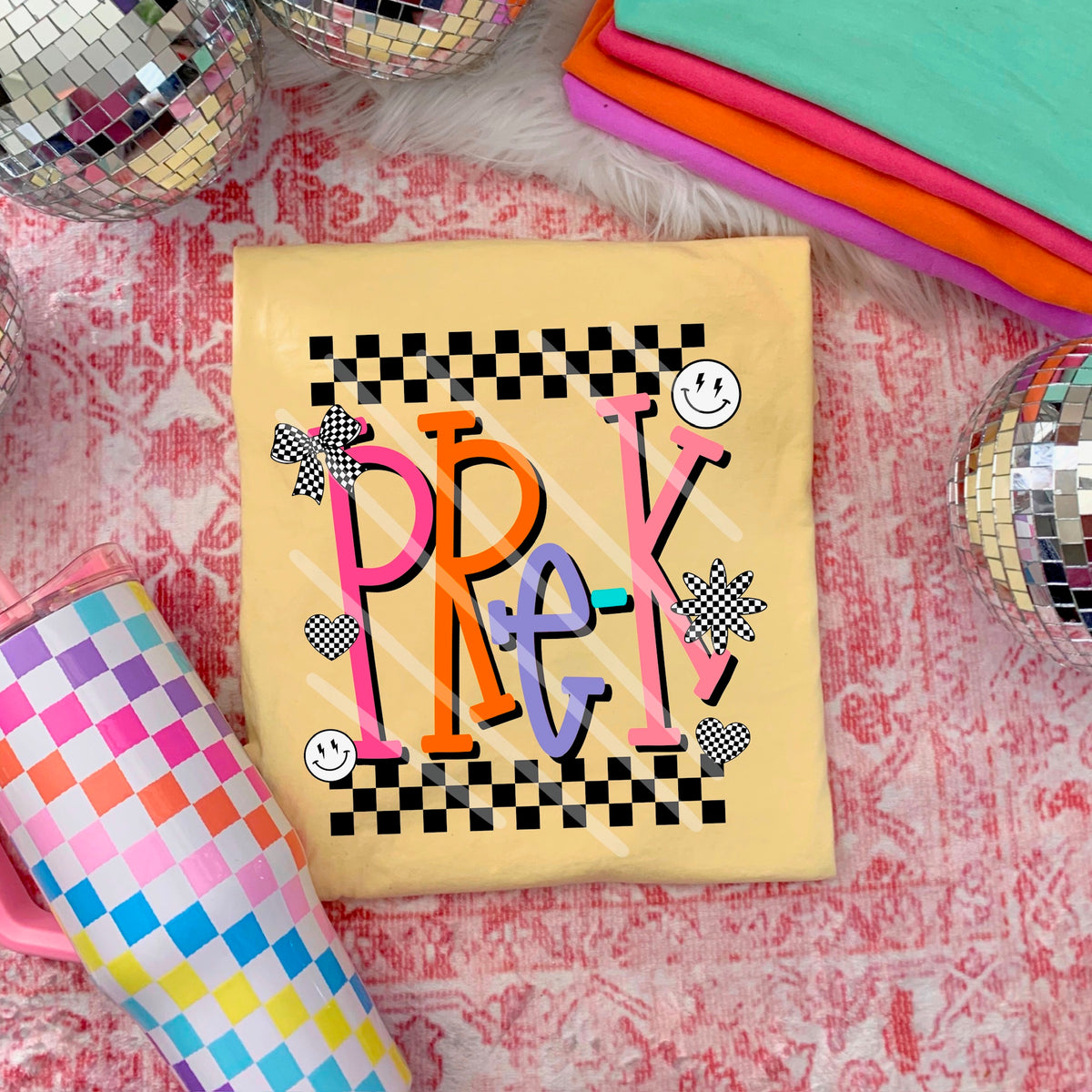 Pre K girl colors with doodles (saved) 114440 DTF transfer