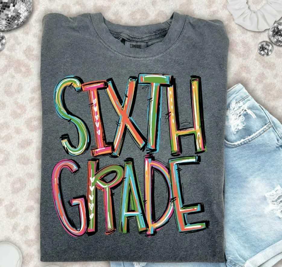 Sixth grade pixie words (S&G) DTF Transfer