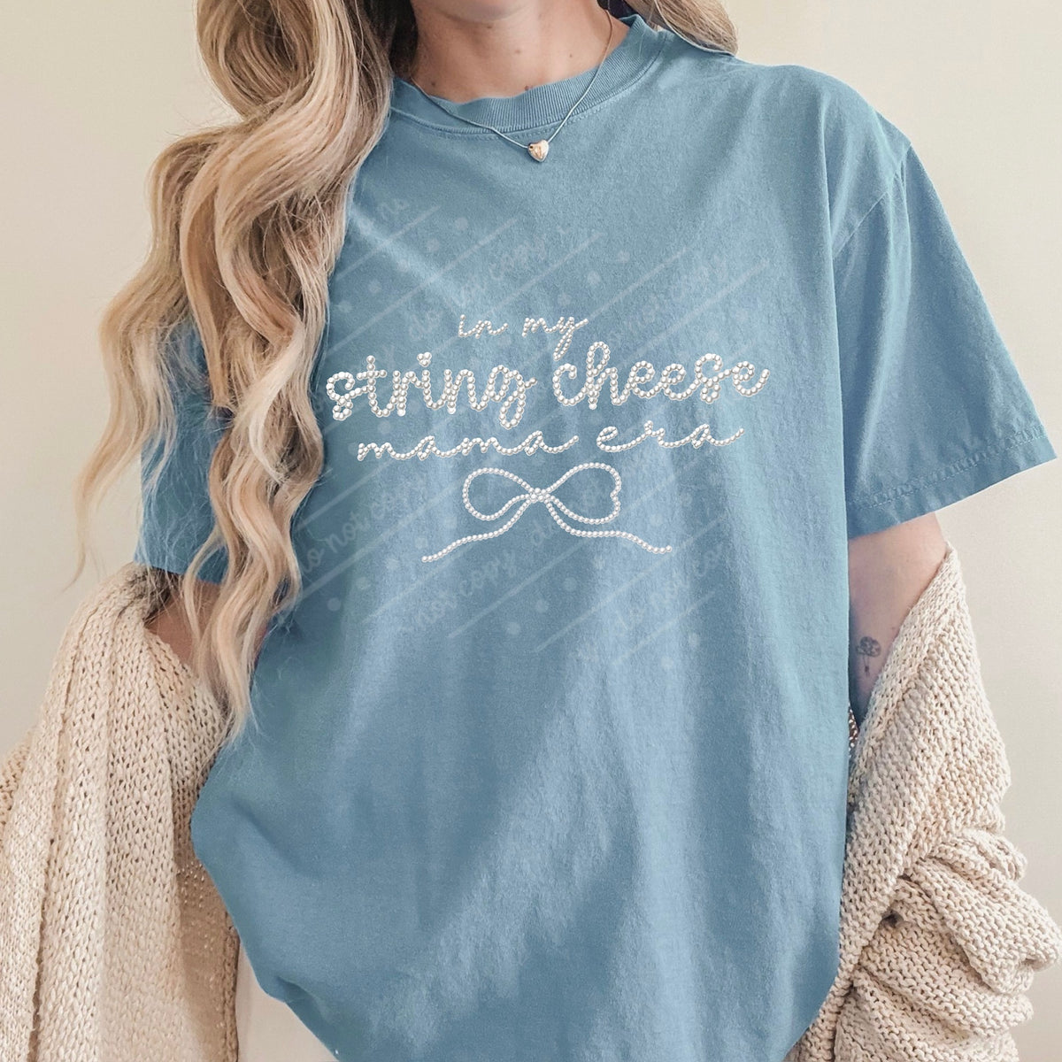 String cheese mama era DTF transfer